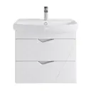 Тумба с раковиной RUVANN YUTON 70 раковина Клермонт 70 в ванную подвесная цвет белый