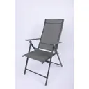 Стул садовый складной Beginia Alma 57x68x105 см металл серый