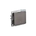 Выключатель проходной встраиваемый Iek Brite BR-V12-1-10-K45 1 клавиша с подсветкой цвет бронза