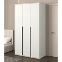 Шкаф распашной Бергамо с 3 дверями 120x220x60 см ЛДСП цвет белый
