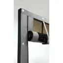 Мягкая дверь на молниях 135x265см тонированное полотно цвет коричневый