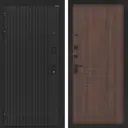 Входная дверь Лабиринт Бункер 06 левый 205x88см цвет черный кварц/орех бренди П03