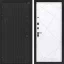 Входная дверь Лабиринт Бункер 06 левый 205x88см цвет черный кварц/белый софт П24