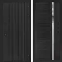 Входная дверь Лабиринт Бункер 06 правый 205x88см цвет черный кварц с зеркалом П31