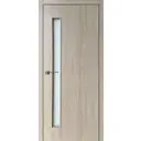 Дверь межкомнатная со стеклом Ясень 60x200 см Hardflex цвет коричневый с замком