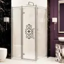 Душевой уголок Ambassador Royal 449230 прямоугольный 120x80см серебро профиль эффект стекла прозрачный