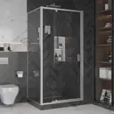 Душевой уголок Ambassador Elysium 460260 квадратный 80x80см серебро профиль эффект стекла прозрачный
