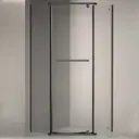 Душевой уголок Rgw Passage 581383 пятиугольный 90x90см черный профиль эффект стекла прозрачный