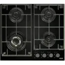 Газовая варочная панель Delonghi GRETA 6GW NB 58 см 4 конфорки цвет черный.