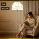 Торшер Citilux Базель cl407931 бронза с бежевым абажуром цвет коричневый