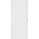 Дверь межкомнатная глухая Invisible Opt 90x200 см левая алюминий цвет белый