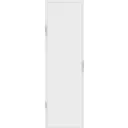 Дверь межкомнатная глухая Invisible Opt 80x200 см алюминий цвет белый