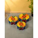 Табурет 10845455 Сима-ленд 40x15x40 см ножки металл дуб сиденье дерево цвет бежевый 3 шт