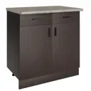 Кухня No name 528332 80x82x43.6 см ЛДСП цвет шоколадно-коричневый