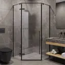 Душевой уголок Timo TTSSP-90/03C-8 90x90 см, профиль черный, стекло прозрачное