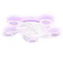 Люстра потолочная светодиодная Ambrella light Fa4476 с пультом управления 20 м² регулируемый белый свет цвет белый