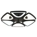 Люстра потолочная светодиодная Ambrella light Fa4495 с пультом управления 14 м² регулируемый белый свет цвет черный