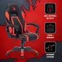 Игровое кресло A4tech Bloody GC-250 65x122x78 см эко кожа цвет красный, черный
