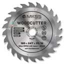Диск пильный по дереву Mkss Toolbox Woodcutter WC1600 24Т 160x20x1.3 мм