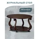 Журнальный столик Мебелик 49 см цвет коричневый