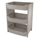 Стеллаж Wenge 45.5x61.5x31.5 см пластик цвет бежевый