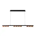 Люстра подвесная светодиодная Favourite Interline 4266-10p 7 м² нейтральный белый свет цвет черный