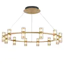 Люстра подвесная светодиодная Favourite Ampullen 4323-12p 10 м² нейтральный белый свет цвет золотистый