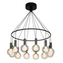 Люстра подвесная светодиодная Favourite Kula 4378-12p 9 м² нейтральный белый свет цвет черный