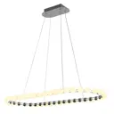 Люстра подвесная светодиодная Favourite Helmet 4589-10p 13 м² нейтральный белый свет цвет серебристый