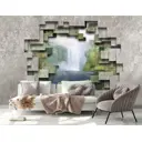 Фотообои флизелиновые Dekor vinil 400x260 см 3D Водопад
