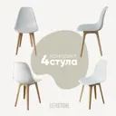 Стул Derstuhl Plast beige DSL044.401.4 45x82x46 см полипропилен цвет белый