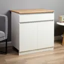 Шкаф напольный Сима-ленд Зара 80x60x85 см ЛДСП цвет белый