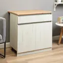 Шкаф напольный Сима-ленд Зара 80x60x85 см ЛДСП цвет крафт белый