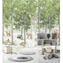 Фотообои флизелиновые Dekor vinil Сказочный лес с животными 300x270 см 9241dv