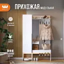 Комплект мебели для прихожей Mebelson Баско к3 120x195x34.9 см ЛДСП цвет белый
