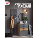 Комплект мебели для прихожей Mebelson К21 115x175x35.3 см ЛДСП цвет дуб крафт золотой/графит/черный