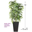 Искусственное растение Фитопарк Бамбук Темный в коричневом кашпо 150 см