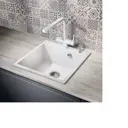 Смеситель для кухни Milacio MCU.559.WH поворотный излив 27.3 см цвет белый