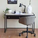 Стол письменный модульный Greenween Rimini 120x75x65 см сталь цвет черный/дуб натуральный