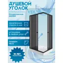 Душевой уголок Niagara Veil с поддоном Veil с поддоном прямоугольник с поддоном 100х80см профиль черный эффект стекла тонированный