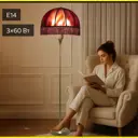 Торшер Citilux Базель cl407933 бронза с красным абажуром цвет коричневый