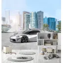 Фотообои флизелиновые Dekor vinil Спортивный автомобиль 300x270 см 9219_dv