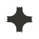 Коннектор Wertmark Wth.l5.60.x10 жесткий для соединения трековых шинопроводов однофазных цвет черный