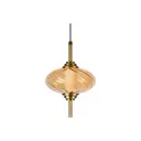 Светильник подвесной светодиодный Loft It Helix 10421/c amber 3 м² нейтральный белый свет цвет бронза