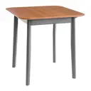Кухонный стол квадратный Tetchair 75x75 см Массив дерева цвет графит