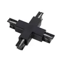 Коннектор Wertmark Wtf.l5.60.x10 жесткий для соединения трековых шинопроводов однофазных цвет черный