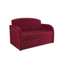 Диван прямой Мебель-арс Малютка 135x92x80 см вельвет цвет красный star velvet 3 dark red