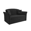 Диван прямой Мебель-арс Малютка №2 150x92x82 см велюр цвет черный