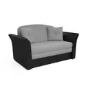 Диван прямой Мебель-арс Малютка №2 150x92x82 см рогожка цвет серый/черный