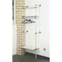 Комплект гардеробной системы Holl system 00-02 70x205x40 см цвет серый
